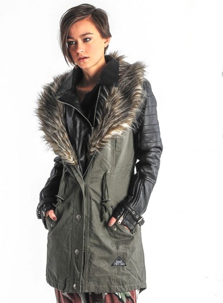 VSCT Damen Parka with Leather