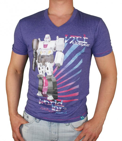 VSCT Robot World V-Neck T Shirt purple