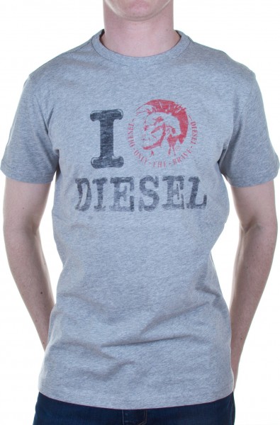 Diesel T Shirt ILove R grey