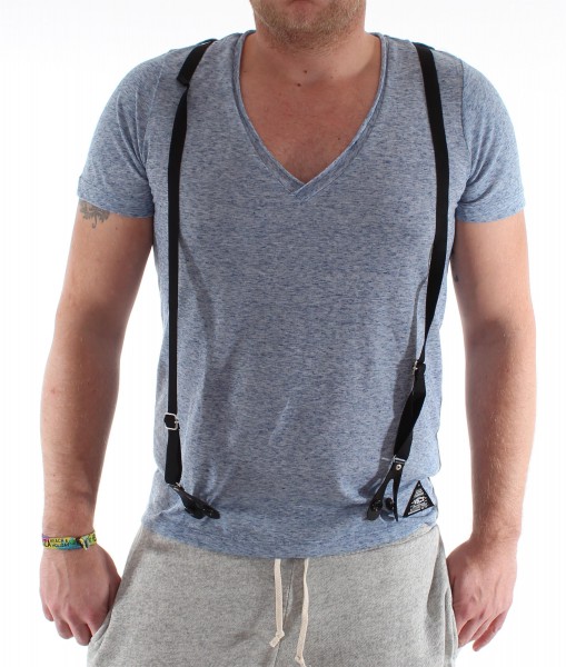 VSCT Deep V Essential Shirt with Suspender indigo