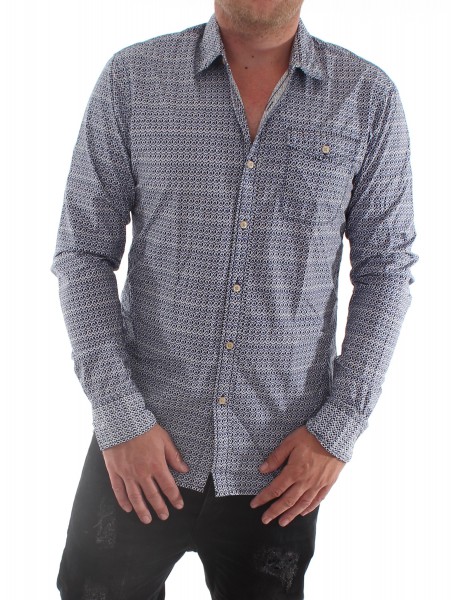 Scotch &amp; Soda All-over printed acid washed Shirt