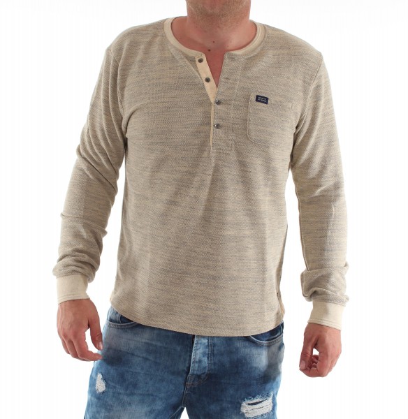 Scotch &amp; Soda Pique structured grandad with 3D ribs